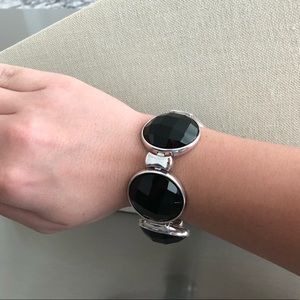 925 Silver and Black Bracelet